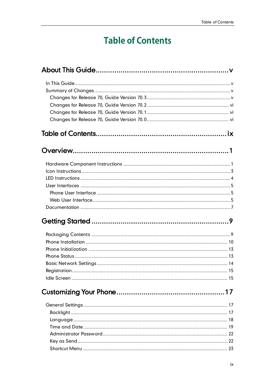 Yealink VP530 User Manual | Page 9 / 116