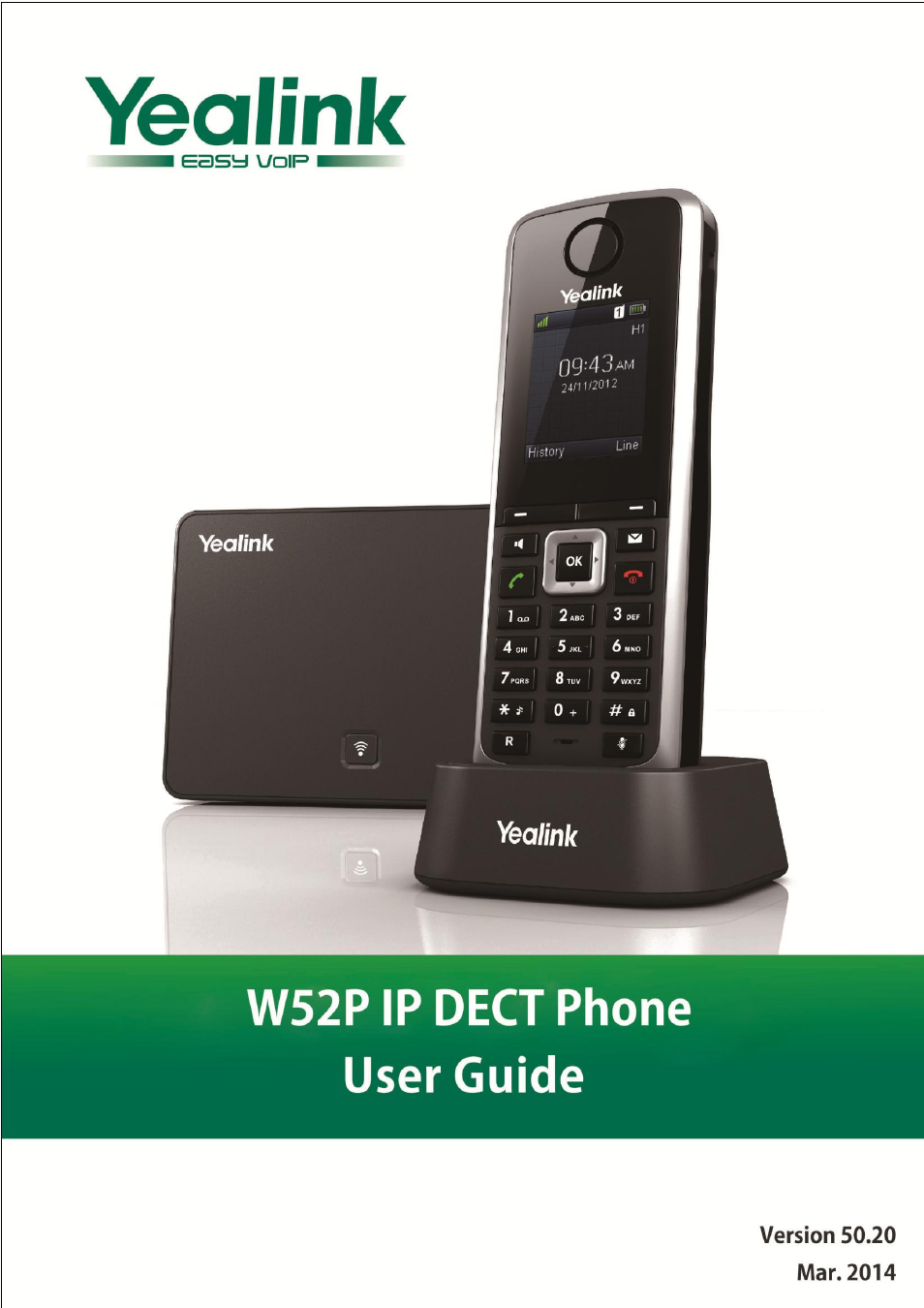 Yealink W52P User Manual | 84 pages