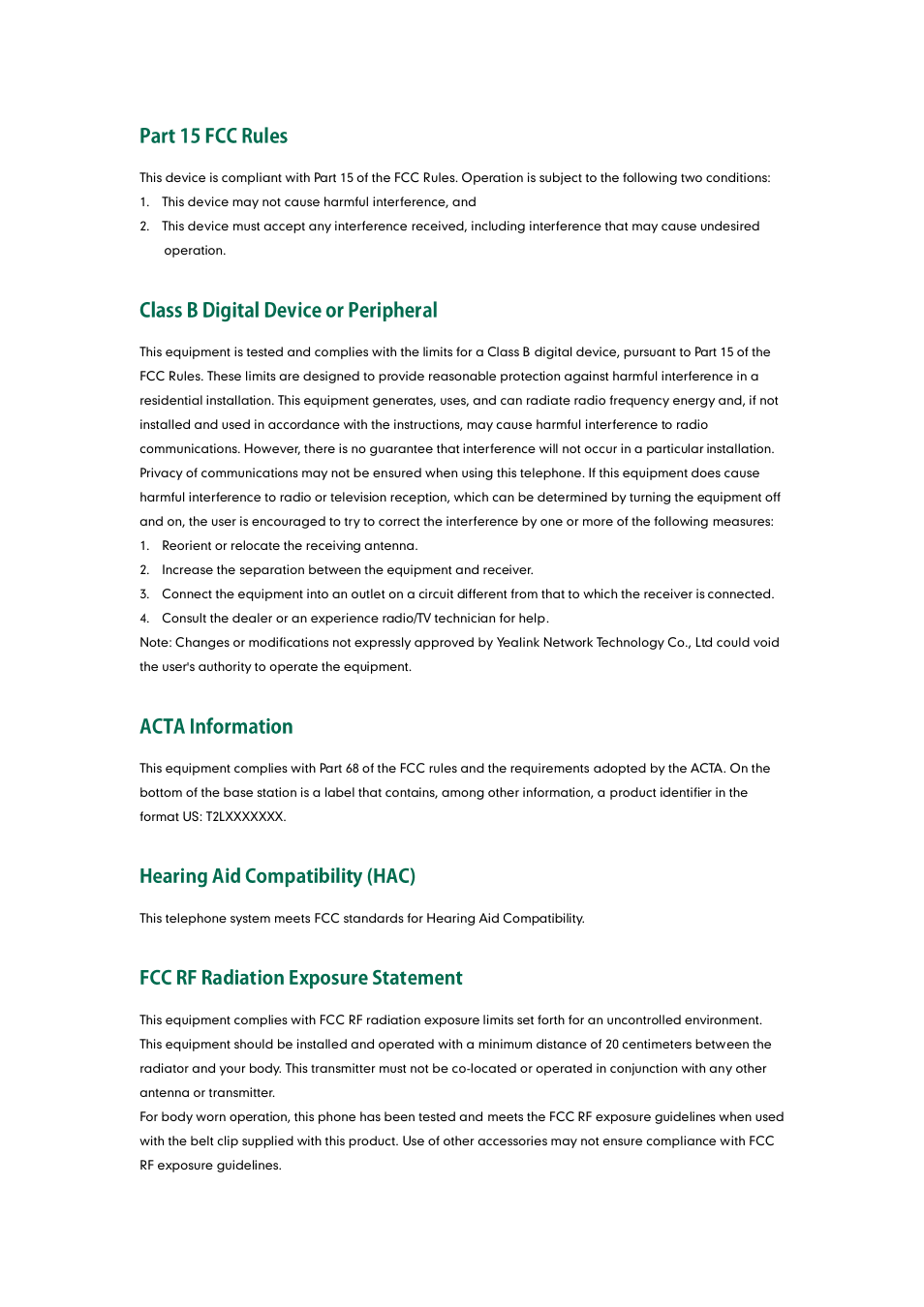 Yealink W52P User Manual | Page 3 / 84