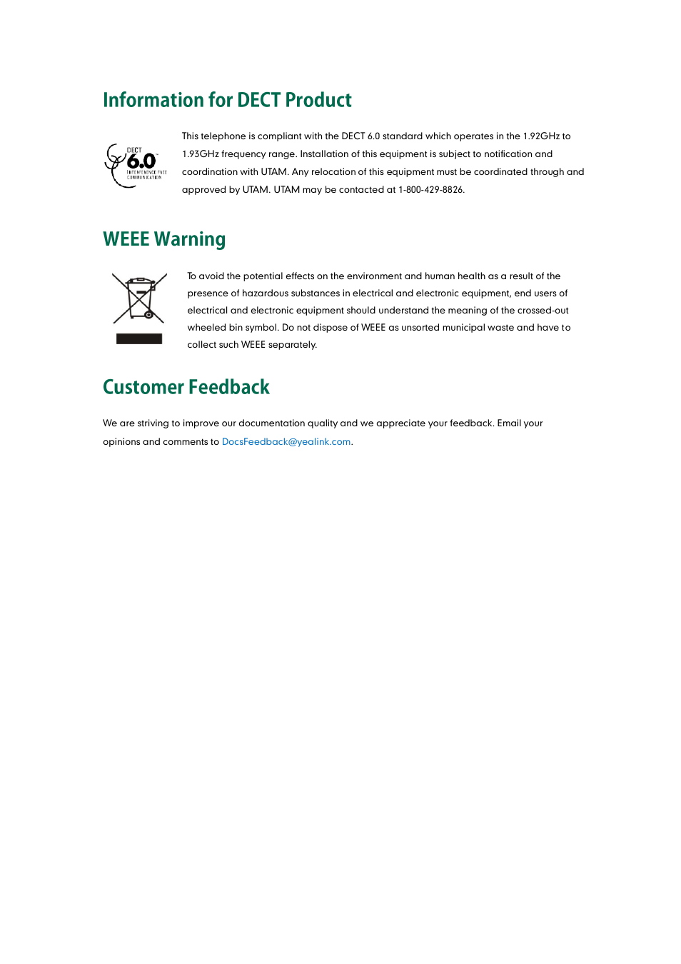 Yealink W52P User Manual | Page 4 / 84