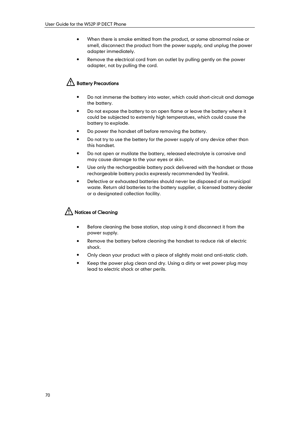 Yealink W52P User Manual | Page 82 / 84