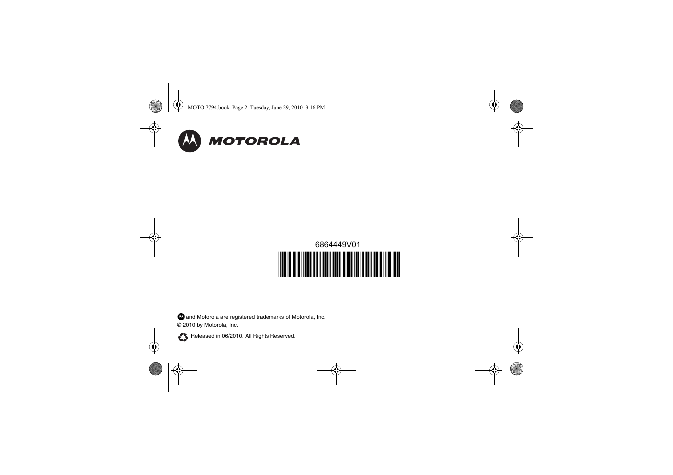 Motorola walkie talkie User Manual | Page 256 / 256