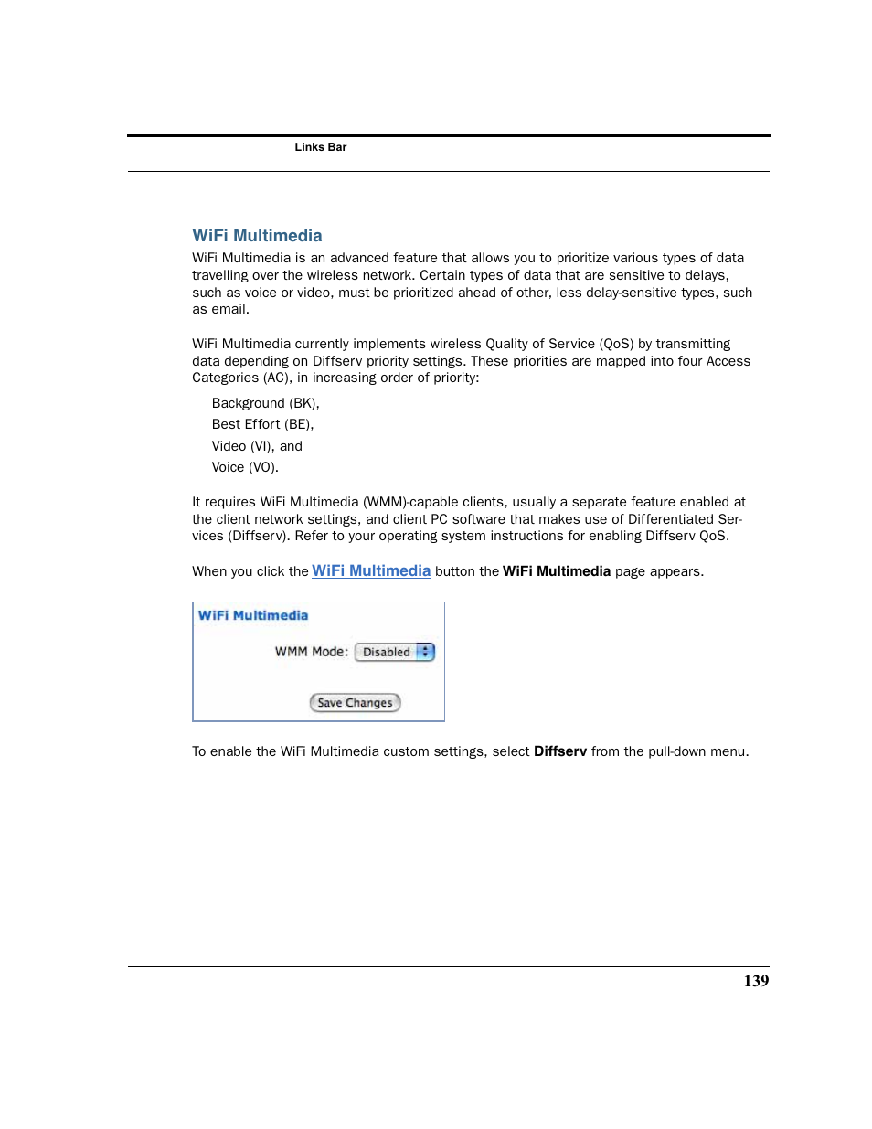 Wifi multimedia | Motorola 3347 User Manual | Page 139 / 351