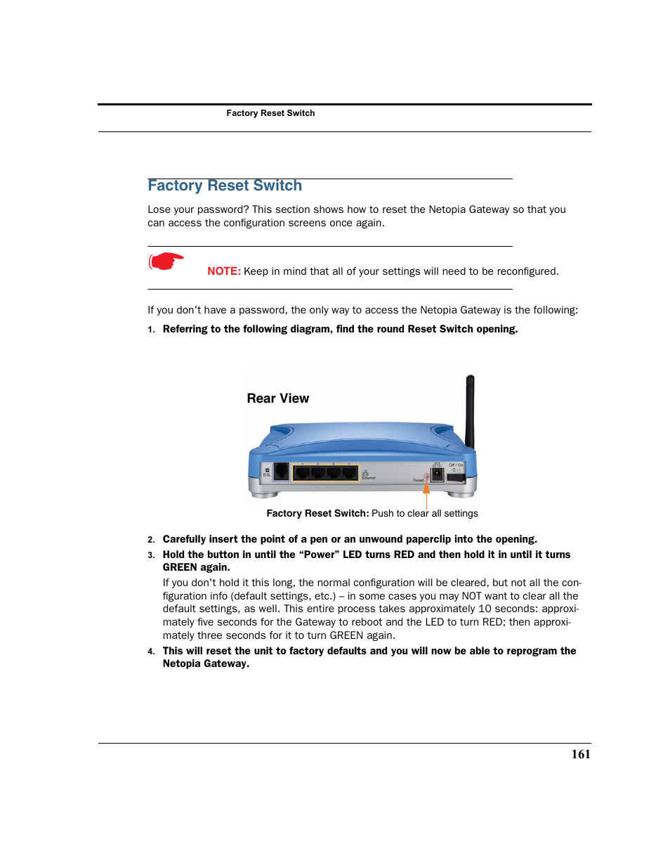 Factory reset switch | Motorola 3347 User Manual | Page 161 / 351