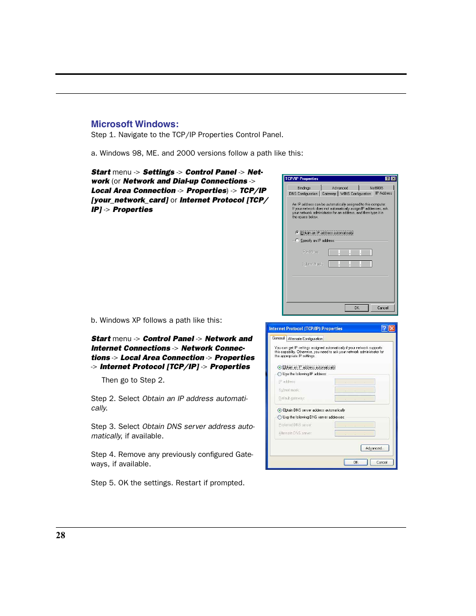 Microsoft windows | Motorola 3347 User Manual | Page 28 / 351