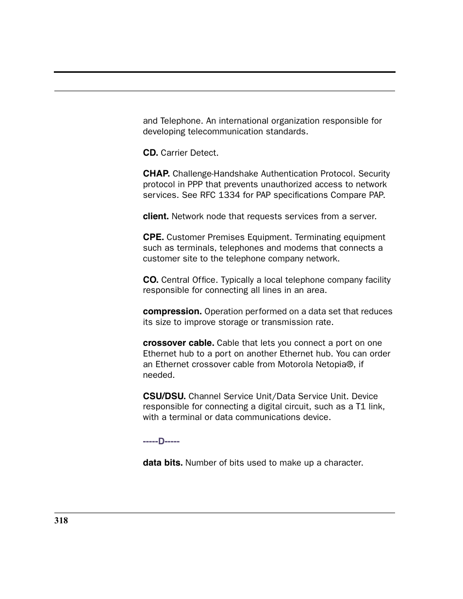 Motorola 3347 User Manual | Page 318 / 351