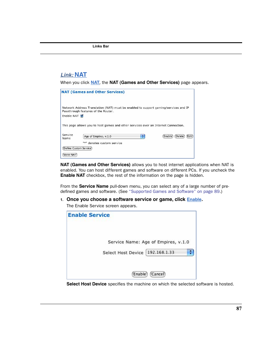 Link: nat | Motorola 3347 User Manual | Page 87 / 351