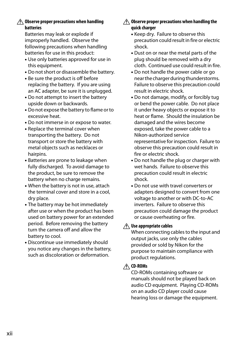 Nikon D3000 User Manual | Page 14 / 216