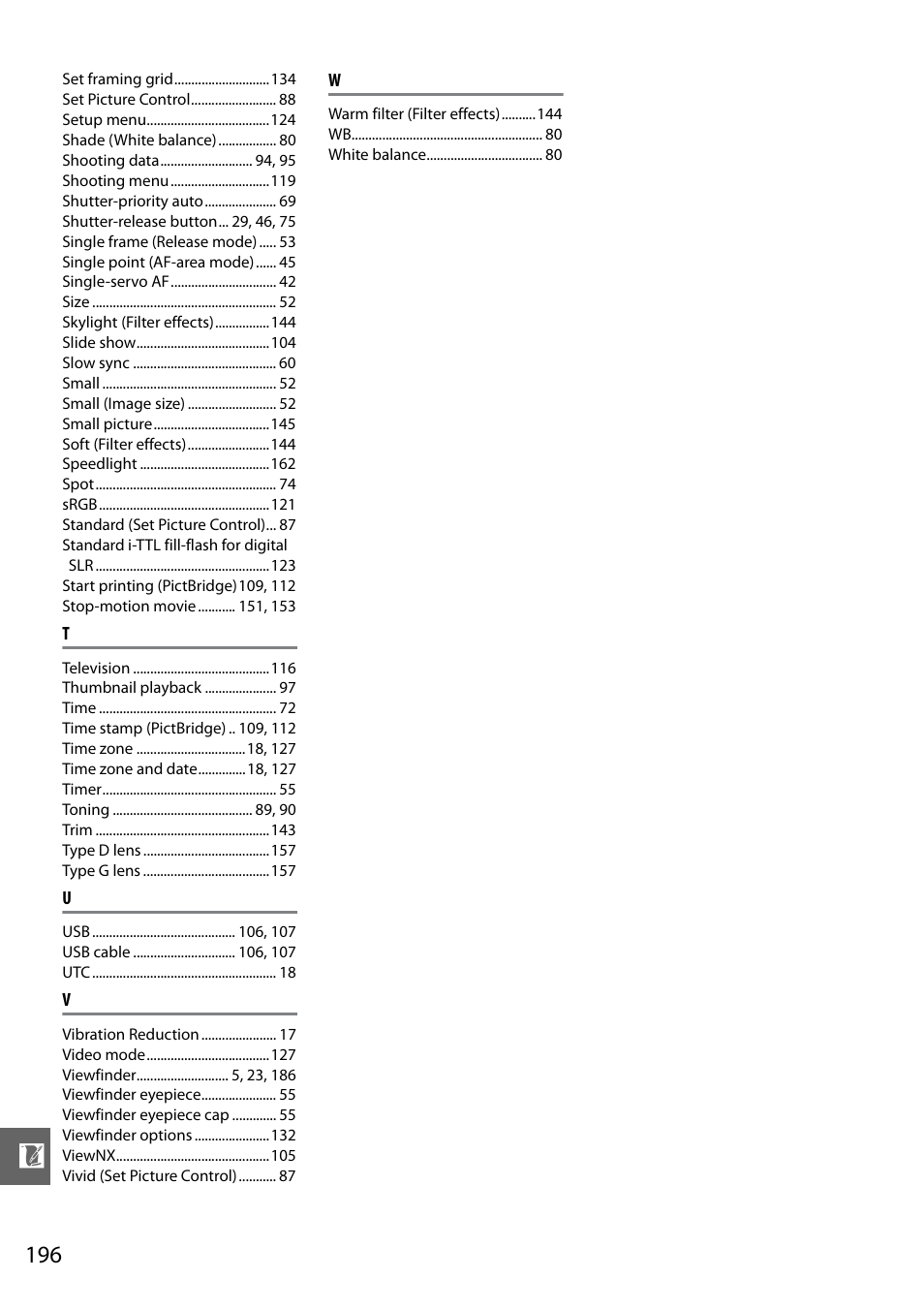 Nikon D3000 User Manual | Page 214 / 216