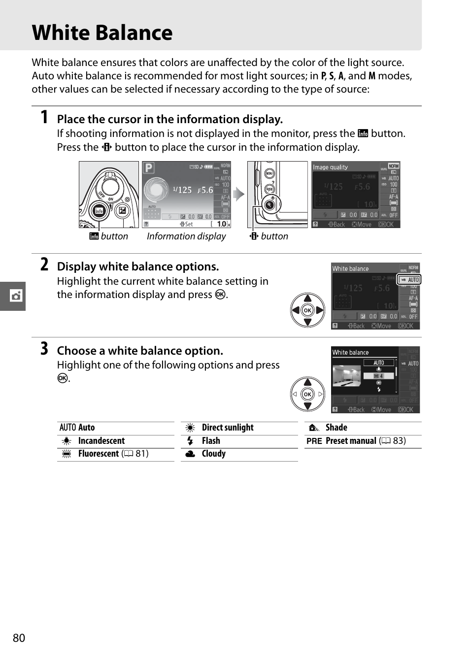 White balance | Nikon D3000 User Manual | Page 98 / 216
