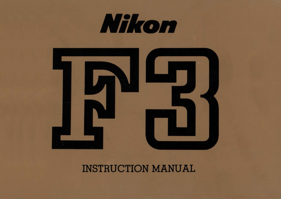 Nikon F3 User Manual | 71 pages