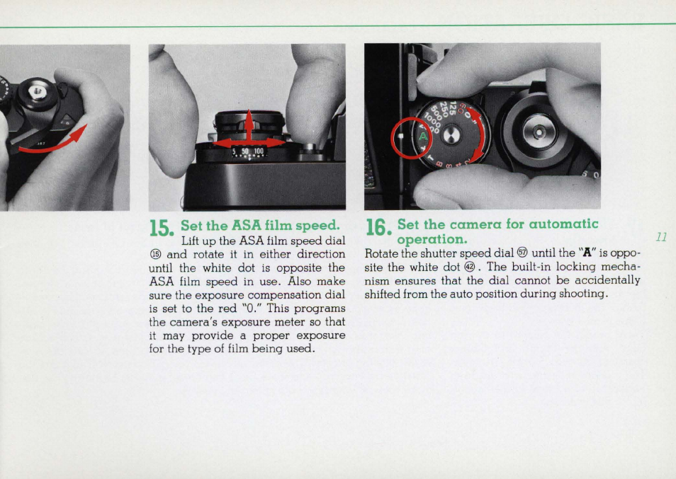 Basic operation —continued | Nikon F3 User Manual | Page 11 / 71