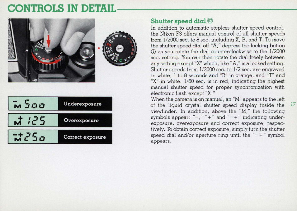 Basic operation — continued, 17 hold the camera * steady, Focus on the subject | Nikon F3 User Manual | Page 17 / 71