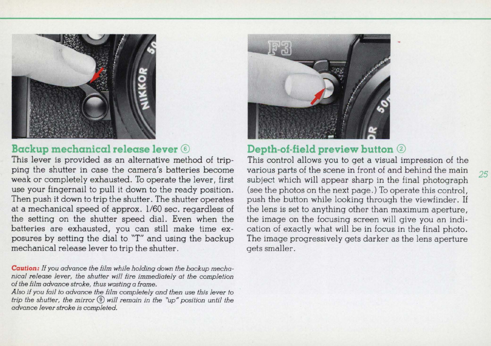 Nikon F3 User Manual | Page 25 / 71