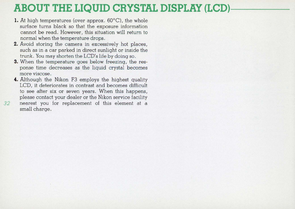 Nikon F3 User Manual | Page 32 / 71