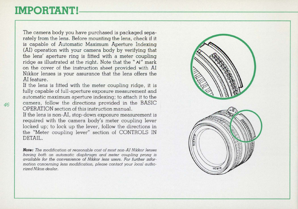 Ev range of the camera, How to read the ev chart | Nikon F3 User Manual | Page 46 / 71