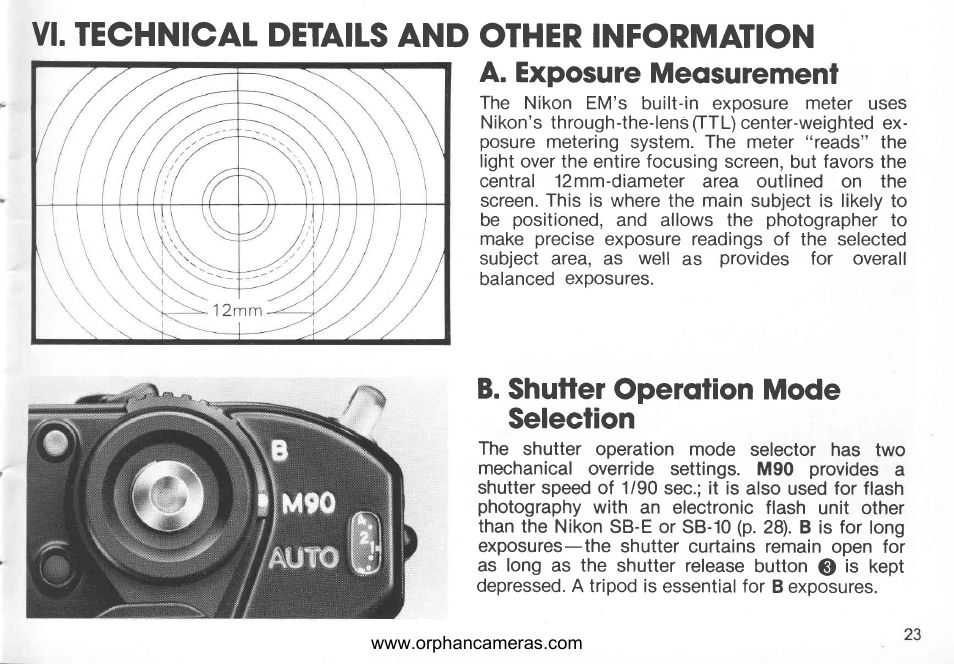 Nikon EM User Manual | Page 23 / 34