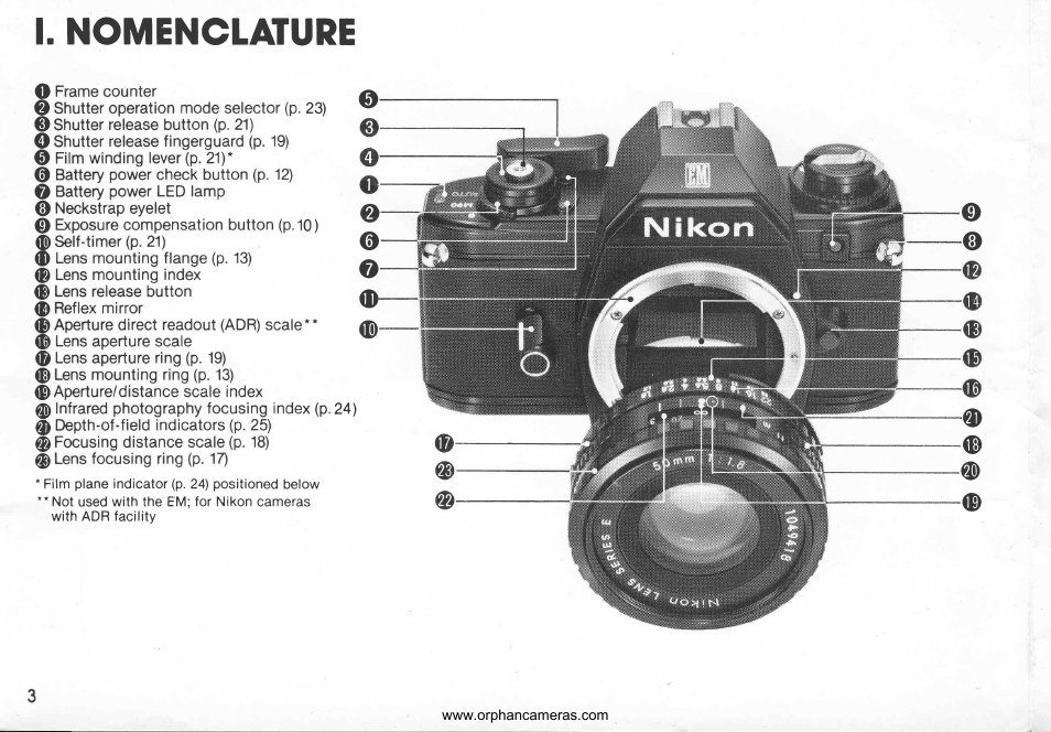 Nikon EM User Manual | Page 3 / 34