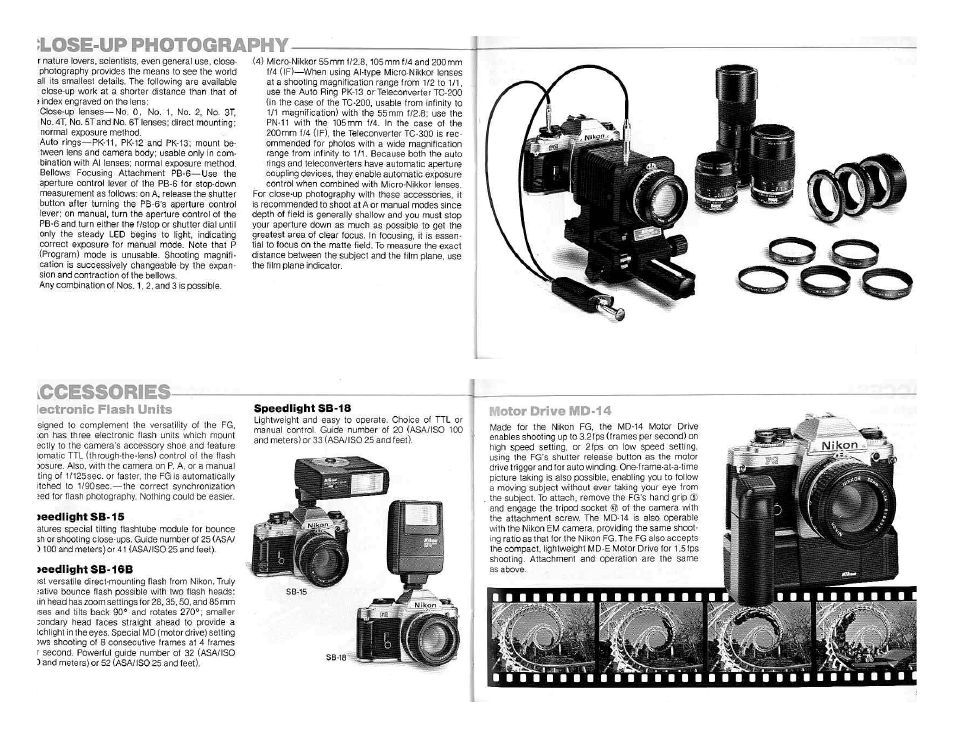 Improper exposure warning information, Flash ready-light information, P mode operation | Nikon FG User Manual | Page 14 / 34