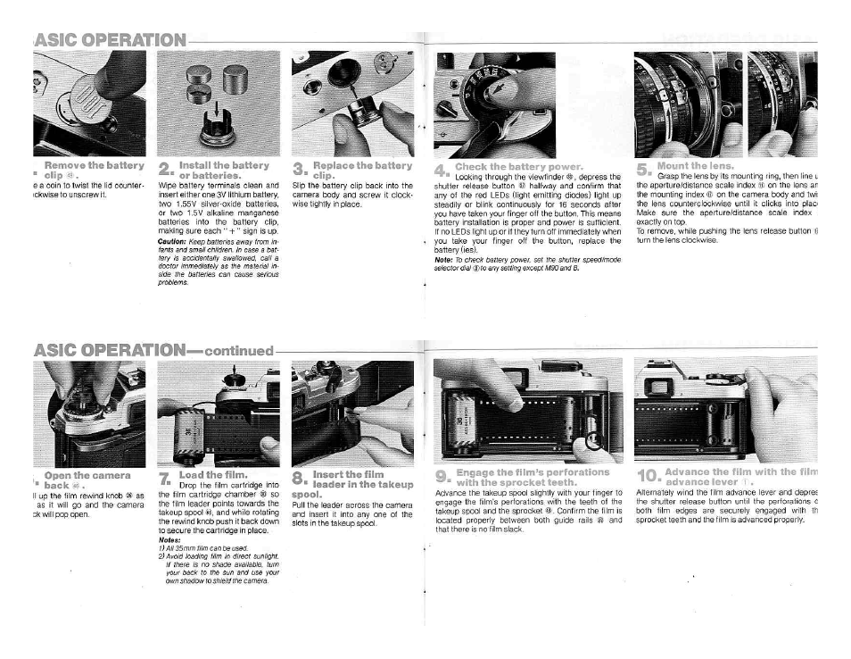 Lomenclature, Lontents | Nikon FG User Manual | Page 3 / 34