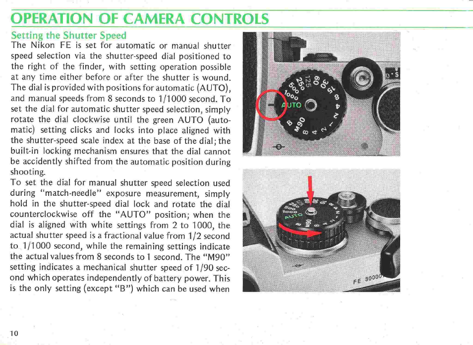 Setting the film speed, Memo holder | Nikon fe User Manual | Page 10 / 49
