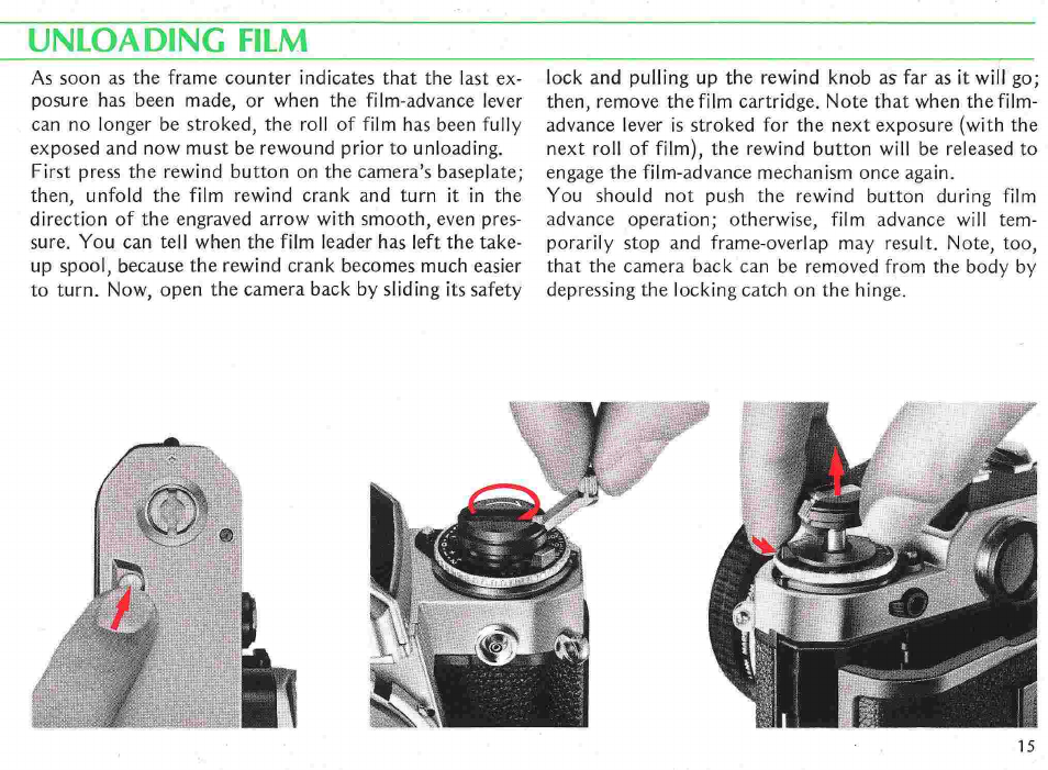 Memory lock, Operation of camera controls-continued | Nikon fe User Manual | Page 15 / 49