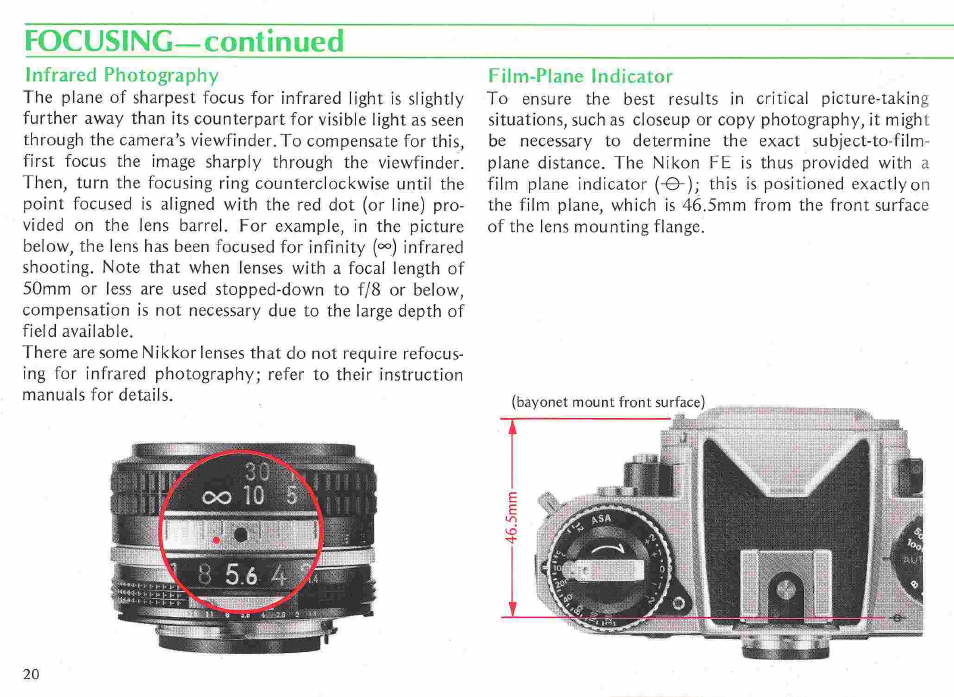 Nikon fe User Manual | Page 20 / 49