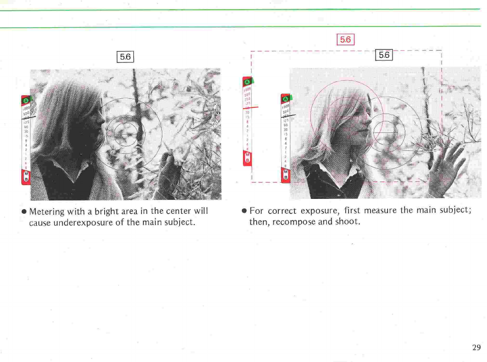 Exposure measurement—continued | Nikon fe User Manual | Page 29 / 49