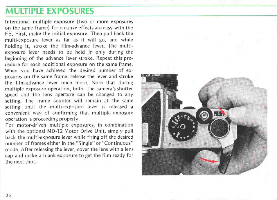 Ev chart | Nikon fe User Manual | Page 36 / 49