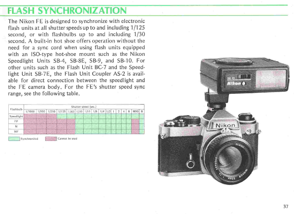 Multiple exposures | Nikon fe User Manual | Page 37 / 49