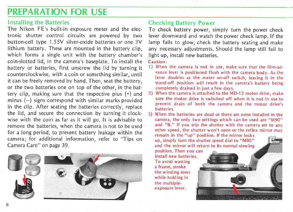 Mreword | Nikon fe User Manual | Page 6 / 49