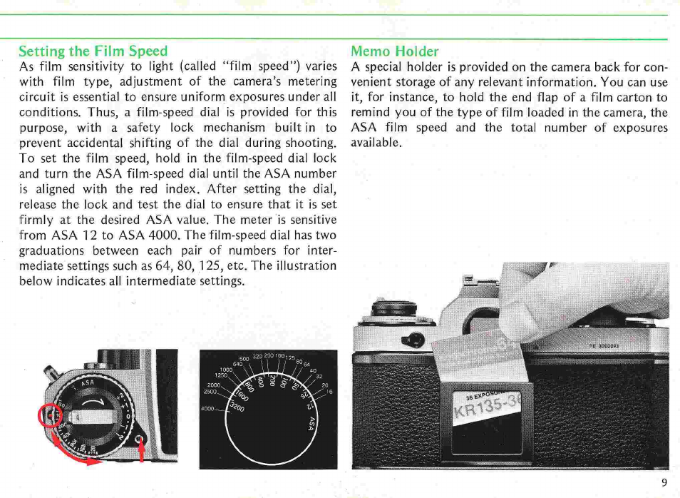 Preparation for use—continued, Prior to shooting | Nikon fe User Manual | Page 9 / 49