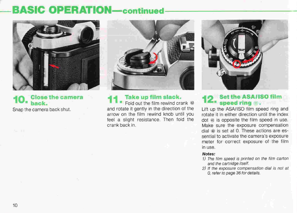 Q advance the film with the film advance lever | Nikon fe2 User Manual | Page 10 / 66