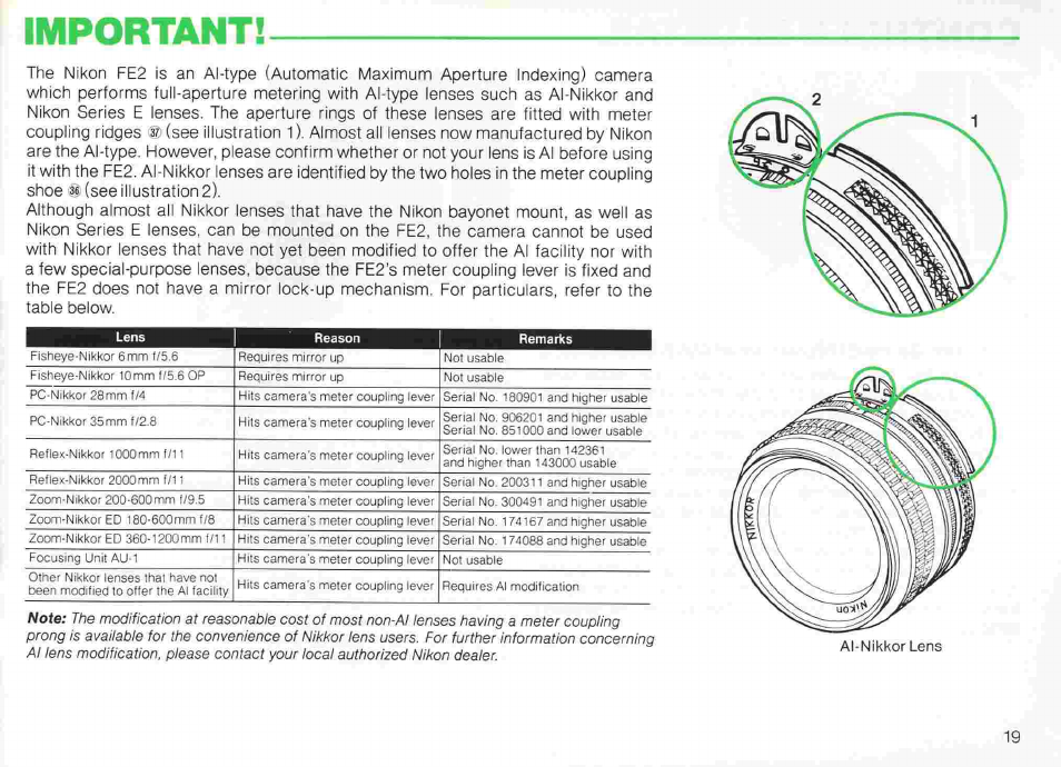 Oæ rewind the film, Oe remove the film, Cartridge | Basic operation, Continued | Nikon fe2 User Manual | Page 19 / 66