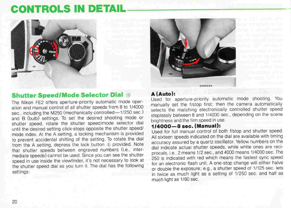 Important | Nikon fe2 User Manual | Page 20 / 66