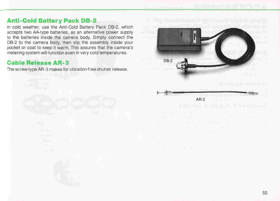 Motor drive md-12 | Nikon fe2 User Manual | Page 55 / 66