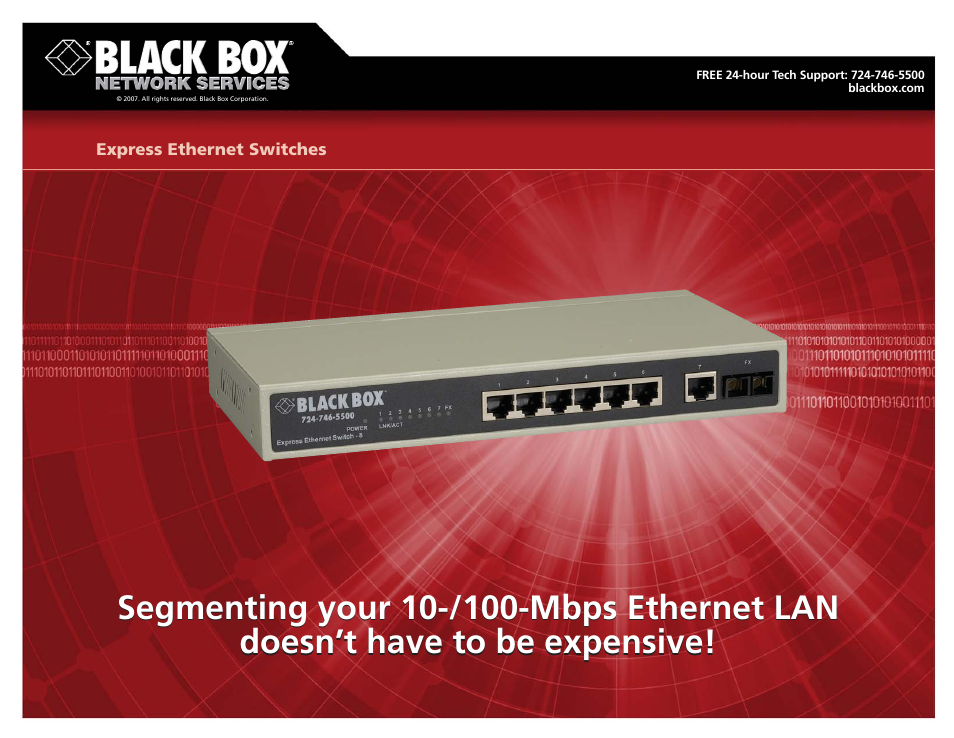 Black Box 10-/100-Mbps User Manual | 5 pages