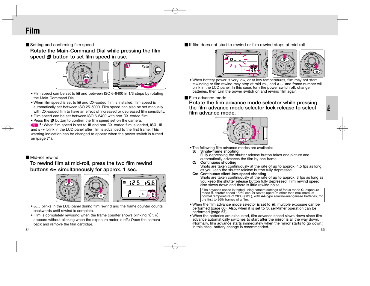 Film | Nikon F100 User Manual | Page 18 / 57