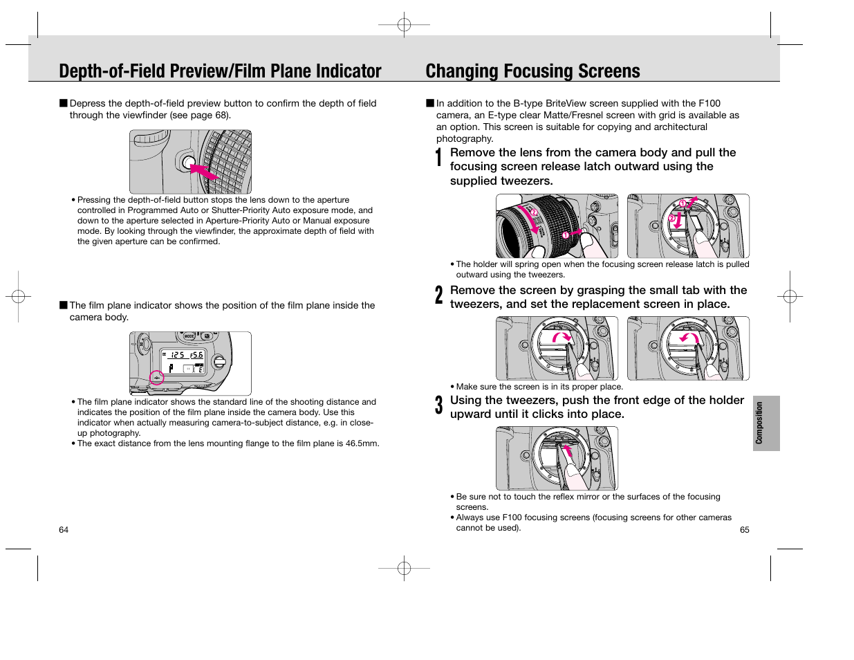 Nikon F100 User Manual | Page 33 / 57