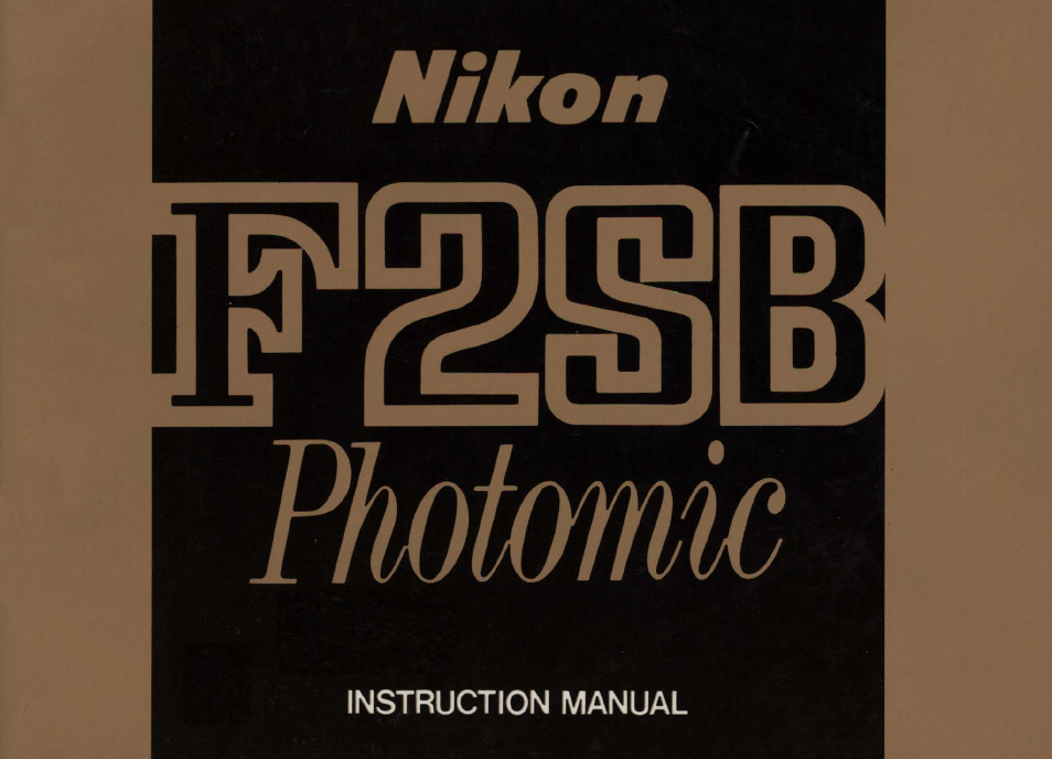 Nikon f2 User Manual | 70 pages