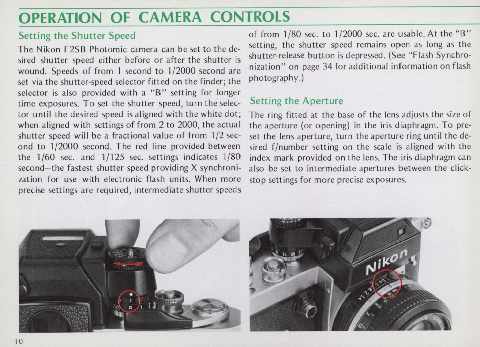 Preparation for use | Nikon f2 User Manual | Page 10 / 70