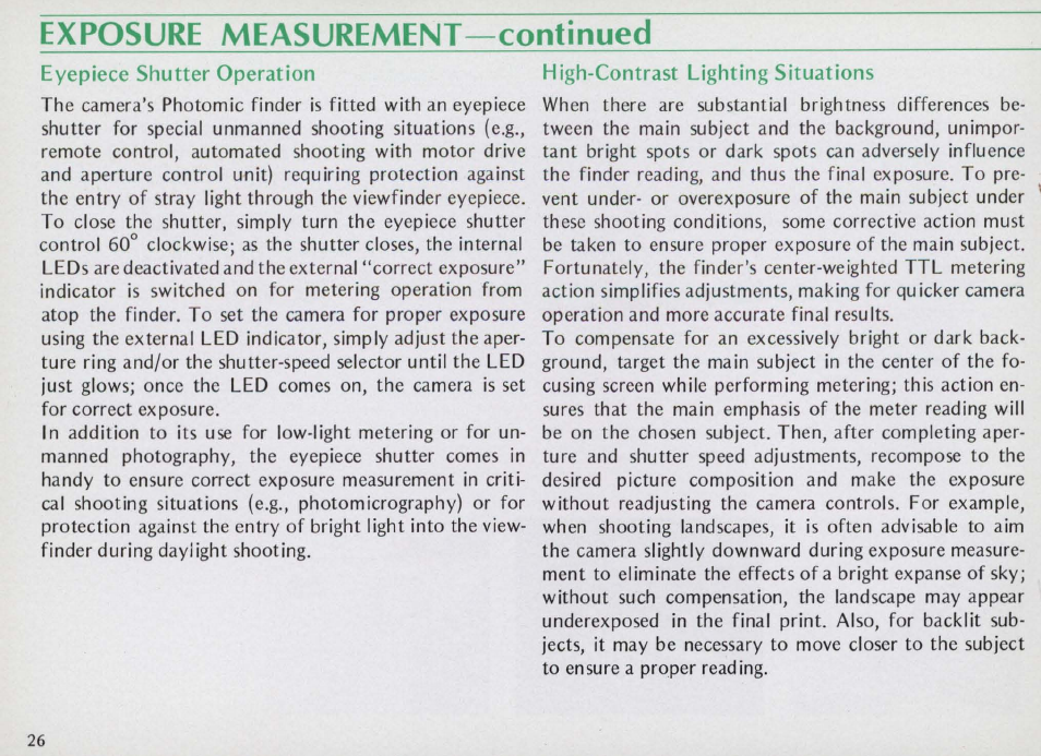 Nikon f2 User Manual | Page 26 / 70