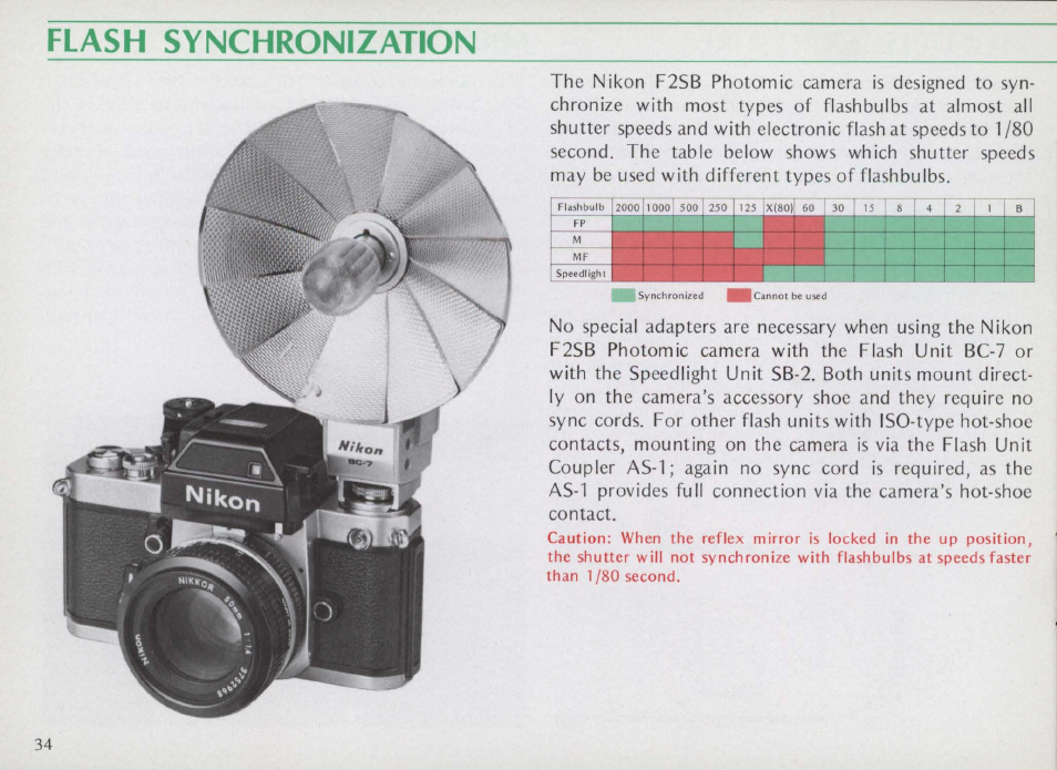 Exposure measurement | Nikon f2 User Manual | Page 34 / 70