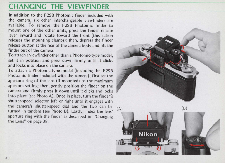 Nikon f2 User Manual | Page 40 / 70