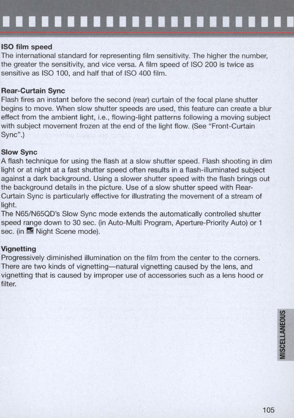 Nikon n65 User Manual | Page 105 / 116