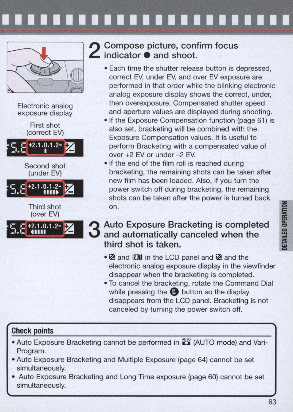 Check points | Nikon n65 User Manual | Page 63 / 116