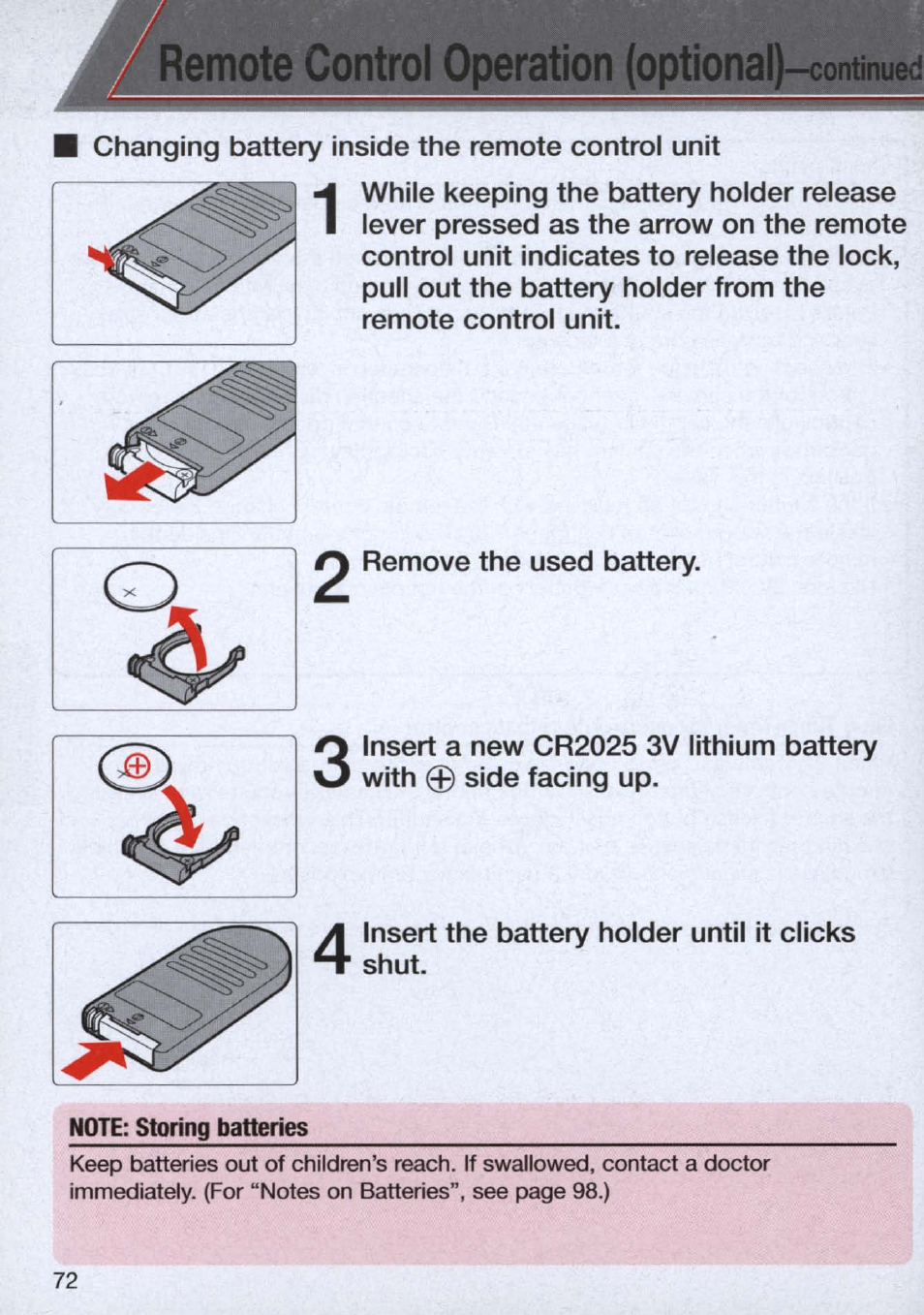 Remote control operation (optional)-continued | Nikon n65 User Manual | Page 72 / 116