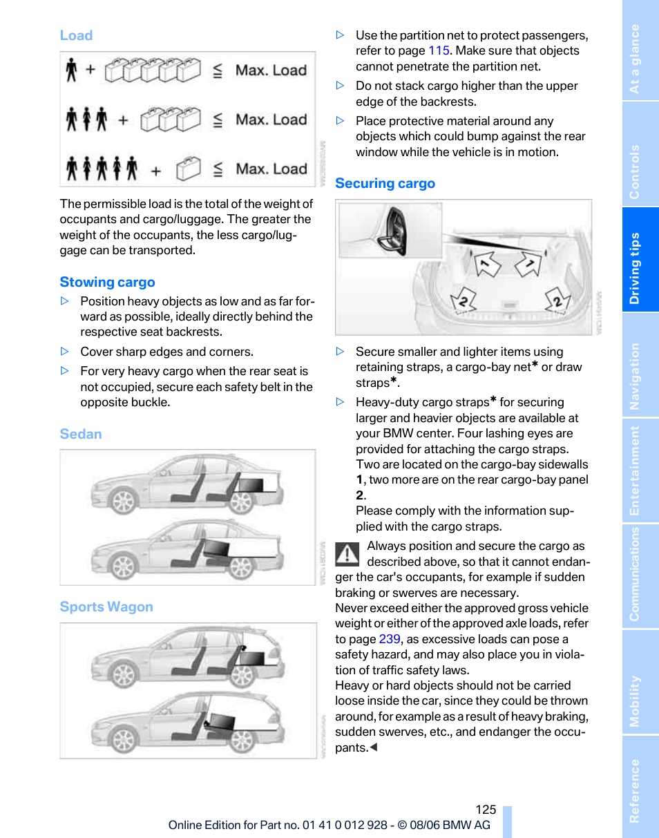 BMW 2007 bmw 328i User Manual | Page 127 / 268