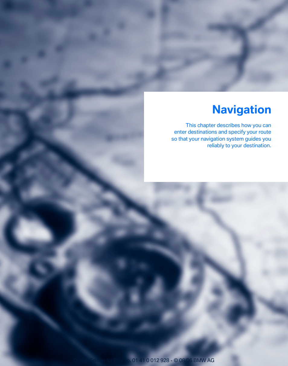 Navigation | BMW 2007 bmw 328i User Manual | Page 131 / 268