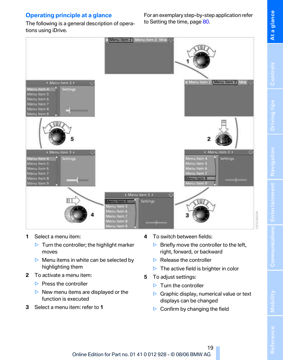 BMW 2007 bmw 328i User Manual | Page 21 / 268